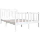 Vidaxl bedframe massief hout wit 135x190 cm
