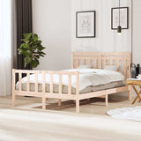 Vidaxl bedframe massief hout 140x190 cm