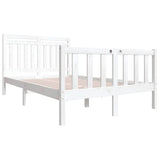 Vidaxl bedframe massief hout wit 140x190 cm