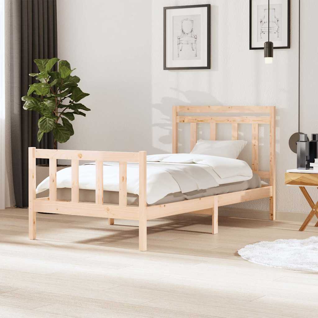 Vidaxl bedframe massief hout 100x200 cm
