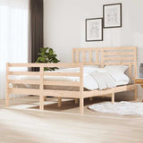 Vidaxl bedframe massief hout 135x190 cm