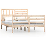 Vidaxl bedframe massief hout 140x190 cm