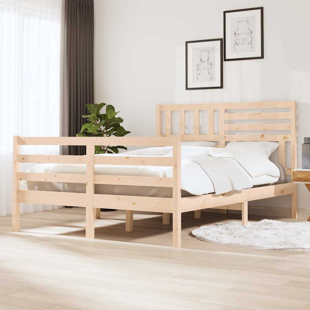 Vidaxl bedframe zonder matras massief hout 120x200 cm