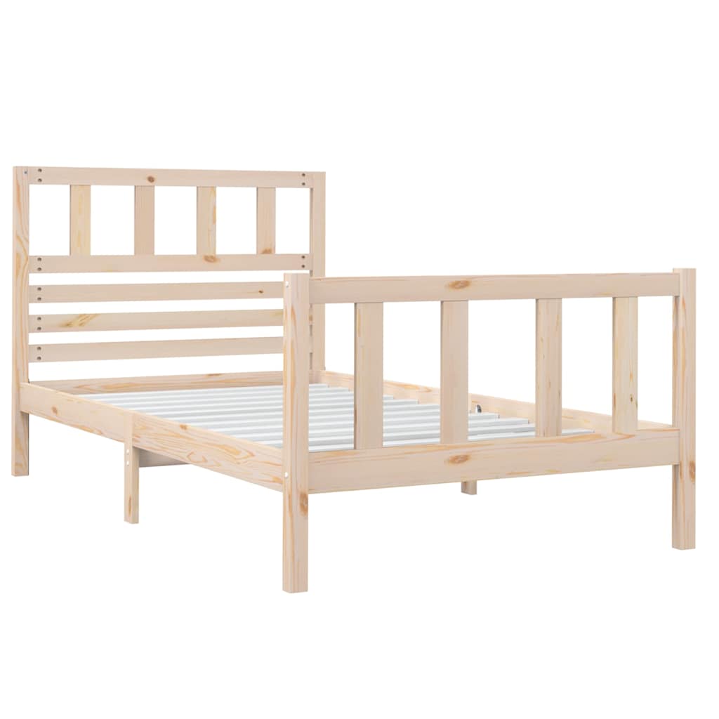 Vidaxl bedframe massief hout 90x190 cm