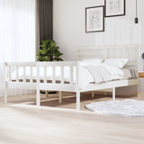 Vidaxl bedframe massief hout wit 140x200 cm