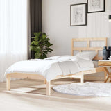 Vidaxl bedframe massief hout 75x190 cm