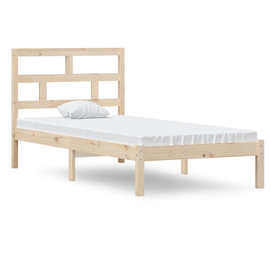 Vidaxl bedframe massief hout 90x190 cm