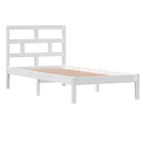 Vidaxl bedframe massief hout wit 90x190 cm
