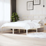 Vidaxl bedframe massief grenenhout wit 160x200 cm