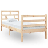 Vidaxl bedframe massief hout 75x190 cm