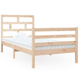 Vidaxl bedframe massief hout 90x190 cm