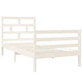 Vidaxl bedframe massief hout wit 90x190 cm