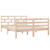 Vidaxl bedframe massief grenenhout 140x190 cm
