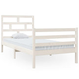Vidaxl bedframe massief grenenhout wit 90x200 cm