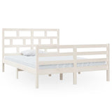 Vidaxl bedframe massief grenenhout wit 140x200 cm
