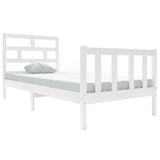 Vidaxl bedframe massief grenenhout wit 90x190 cm