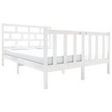 Vidaxl bedframe massief grenenhout wit 120x190 cm