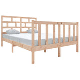 Vidaxl bedframe massief grenenhout 140x190 cm