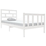 Vidaxl bedframe massief grenenhout wit 90x200 cm