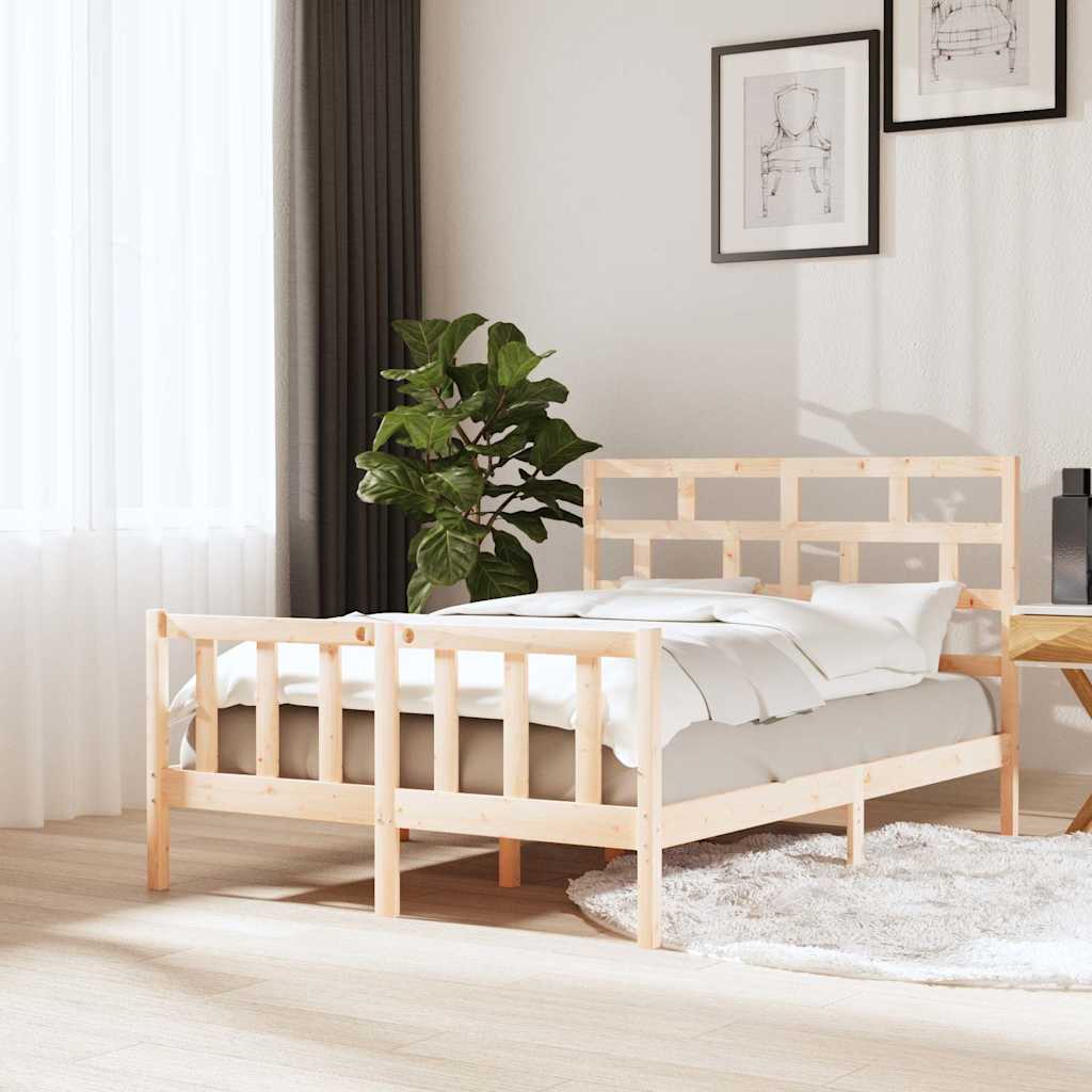 Vidaxl bedframe massief grenenhout 120x200 cm