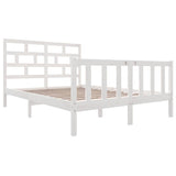 Vidaxl bedframe massief grenenhout wit 140x200 cm