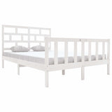 Vidaxl bedframe massief grenenhout wit 150x200 cm