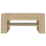 Vidaxl salontafel 102x55x45 cm bewerkt hout sonoma eikenkleurig