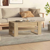 Vidaxl salontafel 102x55x45 cm bewerkt hout sonoma eikenkleurig