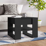 Vidaxl salontafel 55,5x55x45 cm bewerkt hout zwart