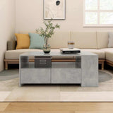 Vidaxl salontafel 102x55x42 cm bewerkt hout betongrijs