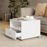 Vidaxl salontafel 55x55x40 cm bewerkt hout wit