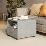 Vidaxl salontafel 55x55x40 cm bewerkt hout betongrijs