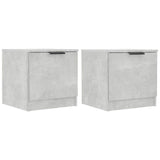 Vidaxl nachtkastjes 2 st 40x39x40 cm betongrijs