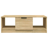 Vidaxl salontafel 102x50x36 cm bewerkt hout sonoma eikenkleurig