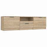 Vidaxl tv-meubel sonoma eiken 140x35x40 cm bewerkt hout