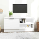 Vidaxl tv-meubel 80x35x36,5 cm bewerkt hout wit