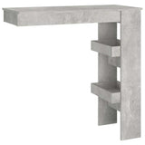 Vidaxl bartafel wandgemonteerd 102x45x103,5 cm bewerkt hout grijs