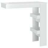 Vidaxl bartafel wandgemonteerd 102x45x103,5 cm hout hoogglans wit