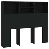 Vidaxl hoofdbordkast 120x19x103,5 cm zwart