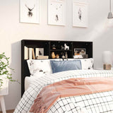 Vidaxl hoofdbordkast 120x19x103,5 cm zwart