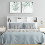 Vidaxl hoofdbordkast 160x19x103,5 cm wit