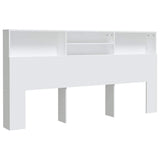 Vidaxl hoofdbordkast 200x19x103,5 cm wit