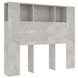 Vidaxl hoofdbordkast 120x18,5x102,5 cm betongrijs