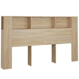 Vidaxl hoofdbordkast 180x18,5x104,5 cm sonoma eikenkleurig