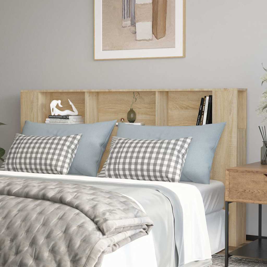 Vidaxl hoofdbordkast 180x18,5x104,5 cm sonoma eikenkleurig