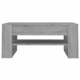 Vidaxl salontafel 102x55x45 cm bewerkt hout grijs sonoma eikenkleurig