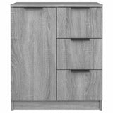 Vidaxl dressoir 60x30x70 cm bewerkt hout grijs sonoma eiken