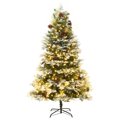 Vidaxl Christmas Tree avec des cônes LED et en pin 195 cm en PVC et Green PE