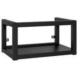 Vidaxl wastafelframe met inbouwwastafel ijzer zwart