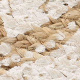 Tapis vidaxl avec imprimé autour de 210 cm de jute tressée